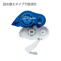 コクヨ テープのり ドットライナーロング 本体 しっかり貼るタイプ タ-DM4400-10 1箱（5個入）