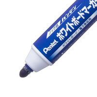 ぺんてる ノック式 ハンディホワイトボードマーカー 中字・丸芯 青 MWXN5M-C 1箱（10本入）