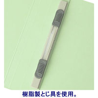 アスクル フラットファイル A5ヨコ グリーン エコノミータイプ 30冊  オリジナル