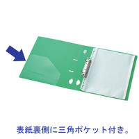 ビュートン　D-リングファイル　A4タテワイド　背幅34mm　スカイブルー　IDF-A4-SB　1箱（10冊入）　（直送品）