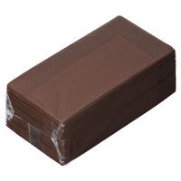 溝端紙工印刷 カラーナプキン 8つ折り 2PLY チョコレート 1セット（200枚：50枚入×4袋）