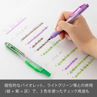 ぺんてる 蛍光ペン ノック式ハンディラインS バイオレット SXNS15-V 1箱（10本入）