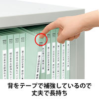 フラットファイル 背補強 A4タテ 120冊 ブルー アスクル  オリジナル
