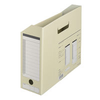 プラス ボックスファイル A4ヨコ 背幅100mm ライトグレー 5冊 87529