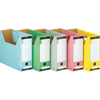 コクヨ　ファイルボックス-FS　＜Tタイプ＞　A4ヨコ　背幅102mm　青　A4-LFT-B　1セット（5冊）