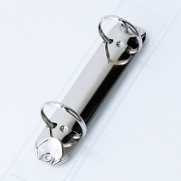 ハピラ　リングファイル丸型2穴　A4タテ　背幅40mm　5冊　カラバリ　クリアー  オリジナル