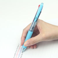 パイロット 油性3色ボールペン アクロボール3 細字 0.7mm クリアソフトブルー軸 BKAB-40F-CSL 1箱(10本入)