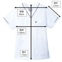 ミズノ MZ-0092 スクラブ ホワイト LL MZ-0092-1-LL 1枚　スクラブ