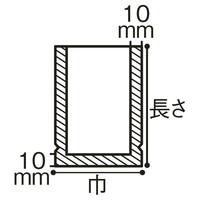 ナイロンポリ新Lタイプ　ポリ袋（規格袋）　No.5　140mm×240mm　1袋（100枚入）　福助工業
