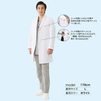 ミズノ MZ0025 ドクターコート ホワイト L MZ0025-1-L 1枚　白衣　ドクターコート