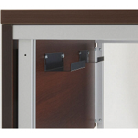 プラス TMユニットテーブル2 ダークウォルナット 幅1200×奥行600×高さ720mm 1台（2梱包）（取寄品）