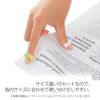 プラス　紙めくり　メクリッコSWEET　フラワー1　M　35909　1袋（3個入）