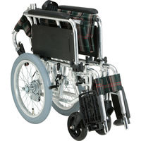 マキテック 多機能車いす介助式KS70 グリーンチェック KS70-4043GC 1台（直送品）