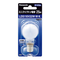 パナソニック ミニクリプトン電球 25W形ホワイト/電球色 E17 LDS110V22WWK 1個