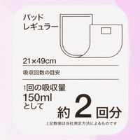 【新パッケージのお届け】【大人用おむつ/尿取りパッド/約2回分】アスクル×エルモアいちばん 　尿とりパッドレギュラー 1パック（57枚入） オリジナル