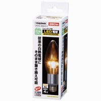 【アウトレット】ヤザワコーポレーション シャンデリア電球形LED電球 電球色 E17 LDC4LG32E17