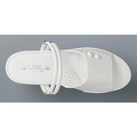 山一 2WAY面ファスナーサンダル ホワイト L 7703 1足　ナースサンダル