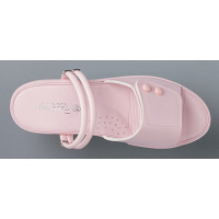 山一 2WAY面ファスナーサンダル ピンク L 7703 1足　ナースサンダル