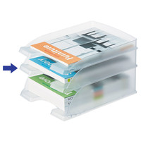 ライツ　レタートレー　スタンダード　クリア　A4タテ　10個　5227-00-03