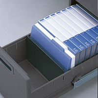 プラス 組立式スチールOAデスクシステム サイドキャビネット 3段 ダークエルグレー 幅396×奥行577×高さ604mm RY-046SC-B3  （取寄品）