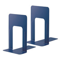 プラス ブックエンド L ブルー 2枚 BS-201 1個（直送品）