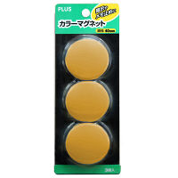 プラス　カラーマグネット　CP-040M　イエロ-　（直送品）