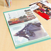 プラス　クリアーファイル　40P　A4S　FC-104EN　GR　（直送品）