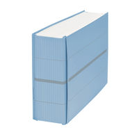 プラス 背幅伸縮フラットセノバス 青 FL-022SS BL 1冊