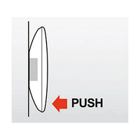 ソニック　プッシュマグネット　透明Φ30mm　MG-793-T　（直送品）