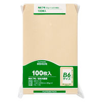 マルアイ 事務用封筒 PK-178 角7 100枚 クラフト 郵便番号枠なし 接着テープ無