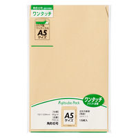 マルアイ ワンタッチ封筒 PKO-6 角6 15枚 クラフト 郵便番号枠なし 接着テープ付