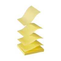 ポストイット 付箋 ふせん 通常粘着 ポップアップノート詰替用 75×75mm イエロー 1パック(1冊入) スリーエム 654POP-Y（直送品）