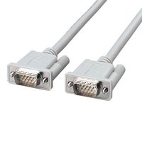 D-Sub15ピンケーブル 10m ノイズに強いフェライトコア内蔵 ホワイト CAC-FS100 エレコム 1本