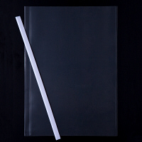 アスクル レール式クリアーホルダースリム ファイル A4タテ 約10枚とじ 白（ホワイト） PP製 20袋（200冊）  オリジナル