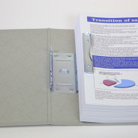 キングファイルG　GXシリーズ　A4タテ　とじ厚80mm背幅96mm　黒　キングジム　片開きパイプファイル 978GXクロ