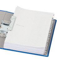 ファイルインデックス 文字入り「4月～3月」ラミネートタブ A4タテ 2穴 マルマン  オリジナル