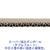 【160サイズ超】スーパー強化ダンボール ダブルフルート 137.3L 幅645×奥行460×高さ520mm 1梱包（10枚入）