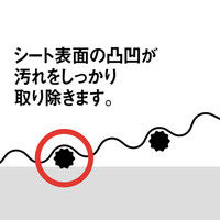アスクル　トイレのおそうじシート　ローズの香り　1箱（12枚入×24個）【そのまま使えるファスナー付き】 オリジナル