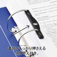 リヒトラブ　D型リングファイル　A4タテ　背幅88mm　750枚差し　赤　G2290-3　1冊