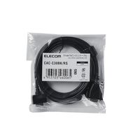 D-Sub15ピンケーブル 3m 小型コネクタ EU RoHS指令準拠 ブラック CAC-C30BK/RS エレコム 1本
