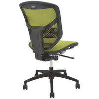 エルゴヒューマン ToBe オフィスチェア メッシュ張り 肘無し グリーン EHT KMD34 GN 1脚 ランバーサポート 脚幅645、座幅520mm