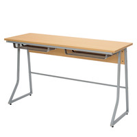 アール・エフ・ヤマカワ 研修用デスク2 幅1200mm 2人用 ナチュラル RFJD2-1245N 1台