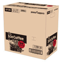 ポッカサッポロ　アイスコーヒーブラック無糖　1500ml　1セット（16本）