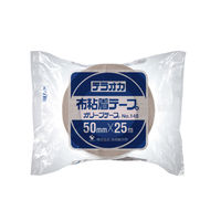 【ガムテープ】 布粘着テープ No.145 0.31mm厚 幅50mm×長さ25m シルバー（銀） オリーブテープ 寺岡製作所 1セット（5巻入）