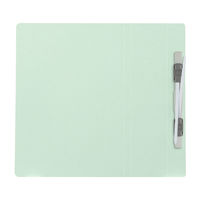 プラス　フラットファイル厚とじ500　A5タテ　ブルー　87565　1セット（30冊）