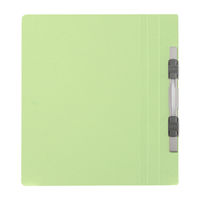 プラス　フラットファイル樹脂製とじ具　A5タテ　グリーン　No.041N　1セット（30冊）