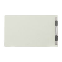 プラス　フラットファイル樹脂製とじ具　A5ヨコ　グレー　No.042N　1セット（30冊）