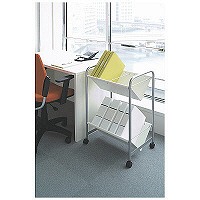 林製作所 ブックラックワゴン2段 1台（直送品）