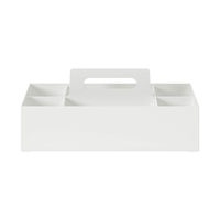 無印良品 ポリプロピレン収納キャリーボックス・ワイド ホワイトグレー 1個 約幅15×奥行32×高さ8cm 良品計画