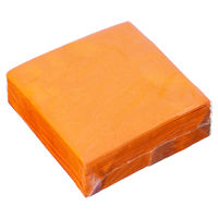 溝端紙工印刷 カラーナプキン 4つ折り 2PLY マンダリン 1袋（50枚入）  オリジナル